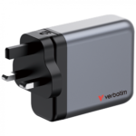 Verbatim 32203 GaN Įkroviklis 140W 4-Port, USB-A/USB-C, EU/UK/US Plug, Pilka/Juoda - Image 6