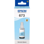 Epson 673LC (C13T67354A) Rašalo papildymo buteliukas, Šviesiai žydra